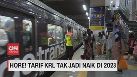 VIDEO: Hore! Tarif KRL Tak Jadi Naik di 2023