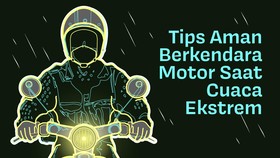 INFOGRAFIS: Tips Aman Berkendara Motor Saat Cuaca Ekstrem