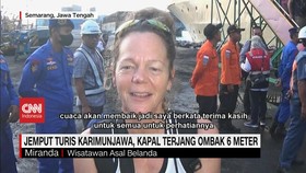 VIDEO: Jemput Turis Karimunjawa, Kapal Terjang Ombak 6 Meter