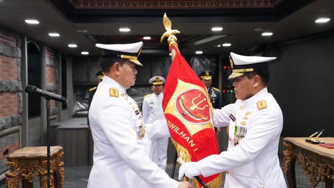 Jabatan Panglima Komando Gabungan Wilayah Pertahanan I (Pangkogabwilhan I) diserahkan kepada Panglima TNI Laksamana TNI Yudo Margono.