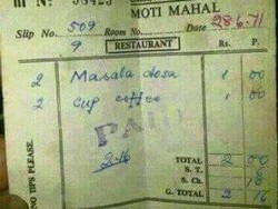5 Koleksi Bon Restoran Jadul, Ada yang Usianya Sudah 141 Tahun!