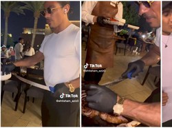 Salt Bae Dikecam Gegara Aksinya Tak Hargai Pelanggan Restoran