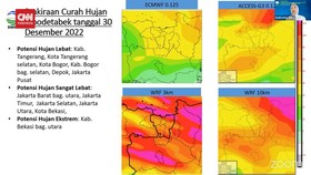 VIDEO: Jabodetabek Alami Hujan Lebat Hingga Ekstrem Jumat 30 Desember