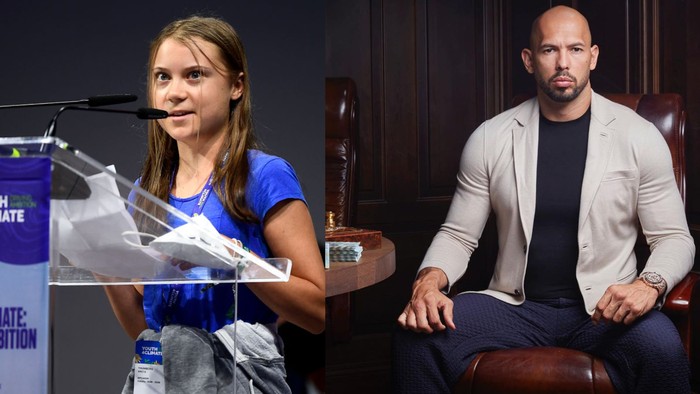 Greta Thunberg dan Andrew Tate