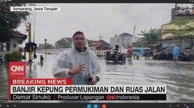 VIDEO: Banjir Kepung Permukiman Dan Ruas Jalan di Semarang
