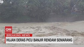VIDEO: Hujan Deras Picu Banjir Rendam Semarang