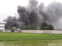 Pabrik Garmen di Bantul Terbakar Diduga gegara Pengelasan