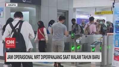 VIDEO: Jam Operasional MRT Diperpanjang Saat Malam Tahun Baru