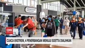 VIDEO: Cuaca Ekstrem, 4 Penerbangan Menuju Soetta Dialihkan