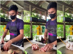 Patut Dicontoh! Pemuda Ini Tak Gengsi Bantu Ibu Jualan Ayam di Pasar