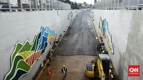 FOTO: Pembangunan Underpass Depok Masuk Tahap Penyelesaian