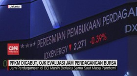 VIDEO: PPKM Dicabut, OJK Evaluasi Jam Pedagangan Bursa