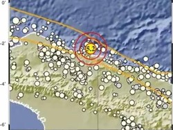 Gempa M 5,2 Guncang Jayapura Malam Ini, Berpusat di Laut