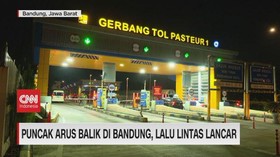 VIDEO: Puncak Arus Balik di Bandung, Lalu Lintas Lancar