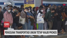 img-title VIDEO: Pengguna Transportasi Umum Tetap Wajib Prokes