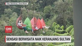 VIDEO: Sensasi Berwisata Naik Keranjang Sultan