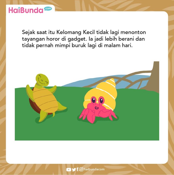 Cerita Fabel Kelomang Paling Suka Cerita Horor