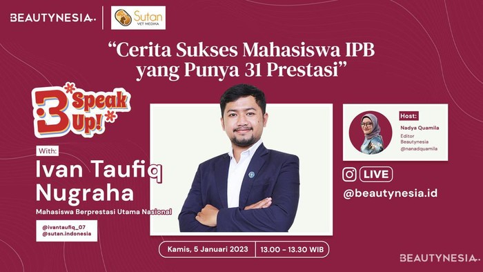 Mahasiswa Berprestasi Utama Nasional Ivan Taufiq Nugraha Mampir ke B-Speak Up! Mahasiswa Berprestasi Utama Nasional Ivan Taufiq Nugraha Mampir ke B-Speak Up!
