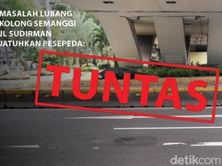 Before-After Penambalan Lubang yang Bikin Pesepeda Jatuh di Semanggi