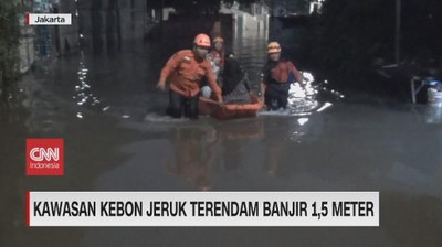 VIDEO: Banjir Rendam Ibu Kota: Kawasan Kebon Jeruk Terendam 1,5 Meter