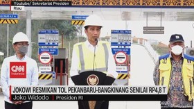 VIDEO: Jokowi Resmikan Tol Pekanbaru-Bangkinang Senilai Rp.4,8 T