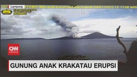 VIDEO: Gunung Anak Krakatau Erupsi