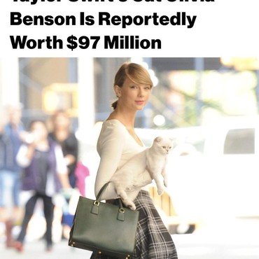Wow, Kucing Taylor Swift Punya Kekayaan Rp1,5 Triliun