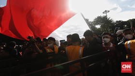 FOTO: Gairah Suporter Dukung Timnas Indonesia Lawan Vietnam