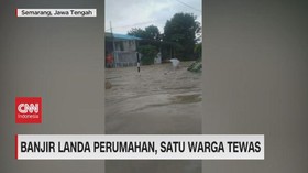 VIDEO: Banjir Landa Perumahan di Jateng, Satu Warga Tewas