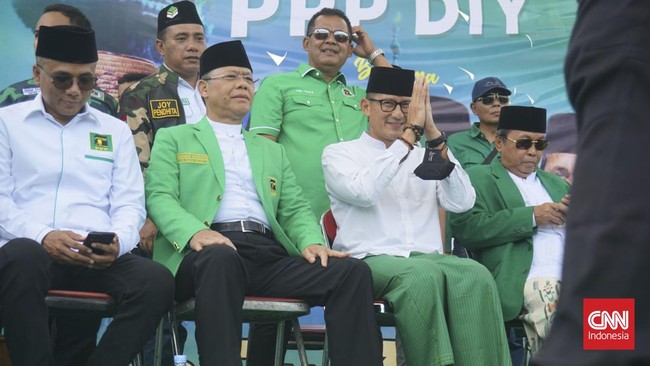 DPW PPP Gorontalo mendeklarasikan Sandiaga Uno sebagai calon presiden 2024. Namun Sandi tak hadir dalam deklarasi itu.