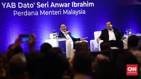 5 Guyon 'Receh' Anwar Ibrahim saat Kunjungan ke Indonesia