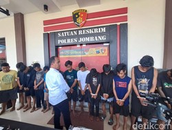 13 Pesilat Bikin Onar di Jombang Diringkus Polisi, 5 Jadi Tersangka
