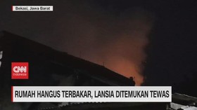 VIDEO: Rumah Hangus Terbakar, Lansia Ditemukan Tewas