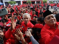 Momen Ganjar Pranowo Diteriaki Presiden Saat Hadiri HUT PDIP Ke-50
