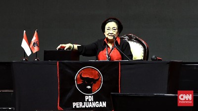 Megawati di HUT ke-50 PDIP: Tahun '99 Mestinya Saya Jadi Presiden