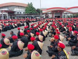 Massa Satgas Ramaikan JIExpo Jelang HUT ke-50 PDIP, Begini Kondisinya
