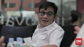 Kawal Prabowo-Gibran ke KPU, Budiman Sudjatmiko Tiba di Kertanegara