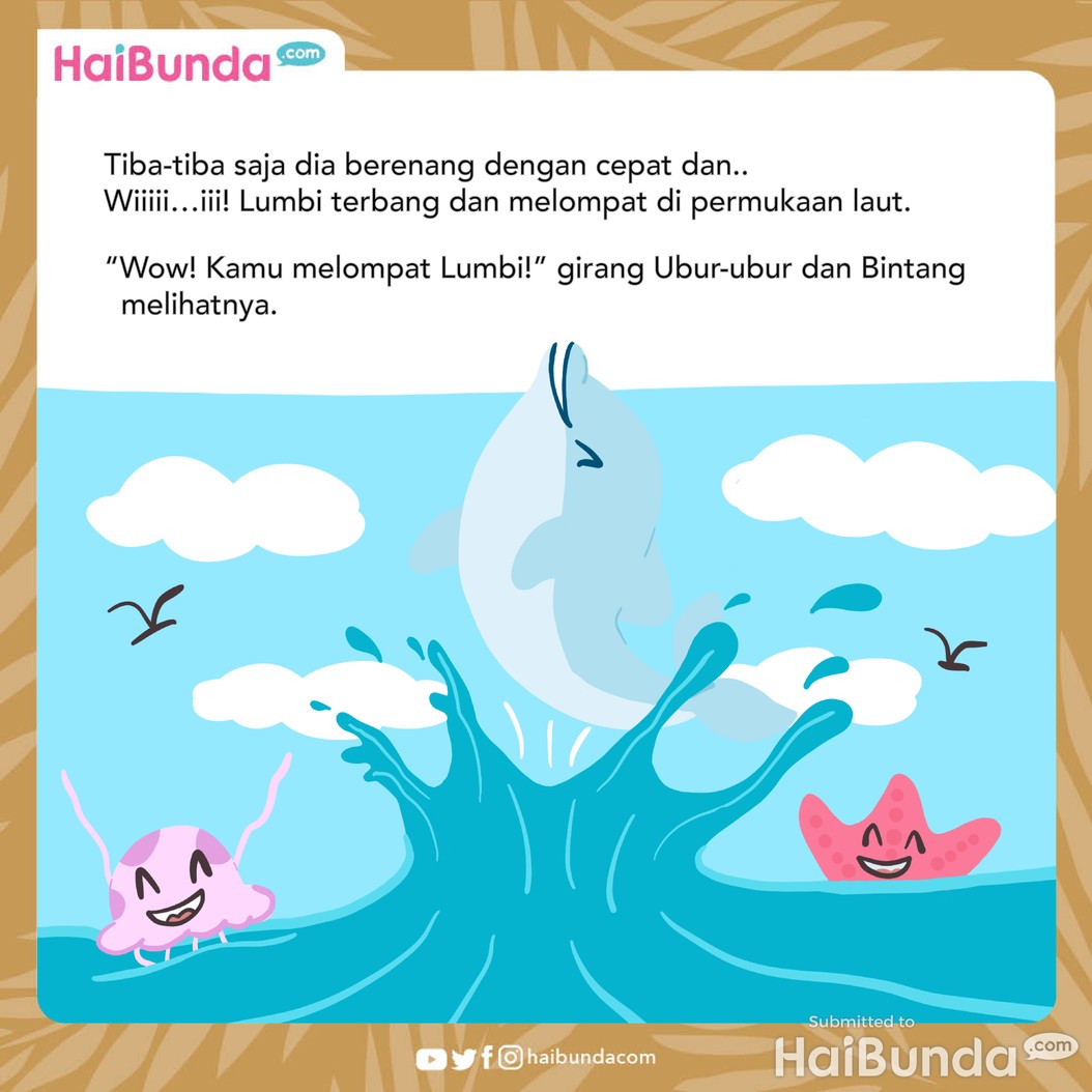 Cerita Fabel: Lumba-lumba Enggak Bisa Lompat