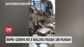VIDEO: BNPB: Gempa M 7,5 Maluku Rusak 199 Rumah