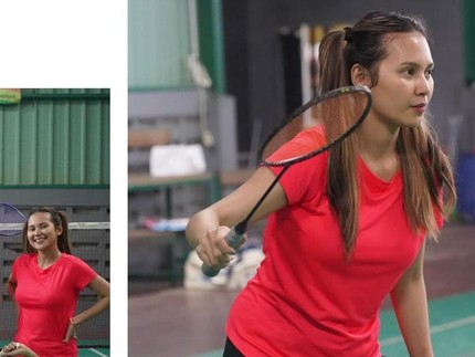 Potret Indah Permatasari Bahagia Main Badminton Lagi usai Hamil & Melahirkan