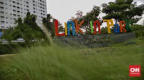 FOTO: Melihat Link In Park, Taman Baru di Jakarta dengan Rumah Hobbit
