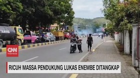 VIDEO: Ricuh Massa Pendukung Lukas Enembe Ditangkap