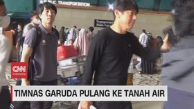 VIDEO: Timnas 'Garuda' Pulang ke Tanah Air