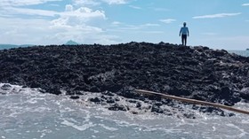 TNI AL Terjunkan Tim Teliti Fenomena Pulau Baru di Tanimbar Pascagempa