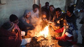 FOTO: India Membeku Dihantam Gelombang Dingin