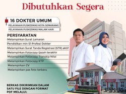 Dinkes Kota Semarang Buka Lowongan 16 Dokter Umum, Berikut Syaratnya