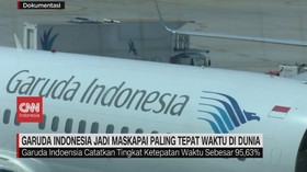 VIDEO: Garuda Indonesia Jadi Maskapai Paling Tepat Waktu di Dunia