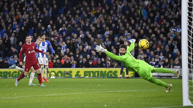 Liverpool Babak Belur, Kalah 0-3 dari Brighton