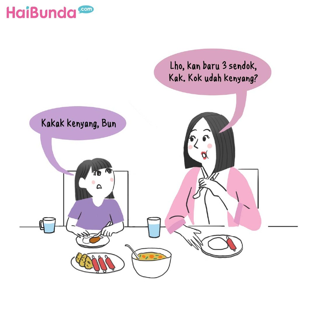Komik Yang Susah Makan Si Kakak Yang Stres Si Bunda