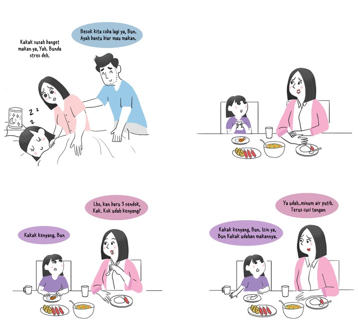 Komik Yang Susah Makan Si Kakak Yang Stres Si Bunda